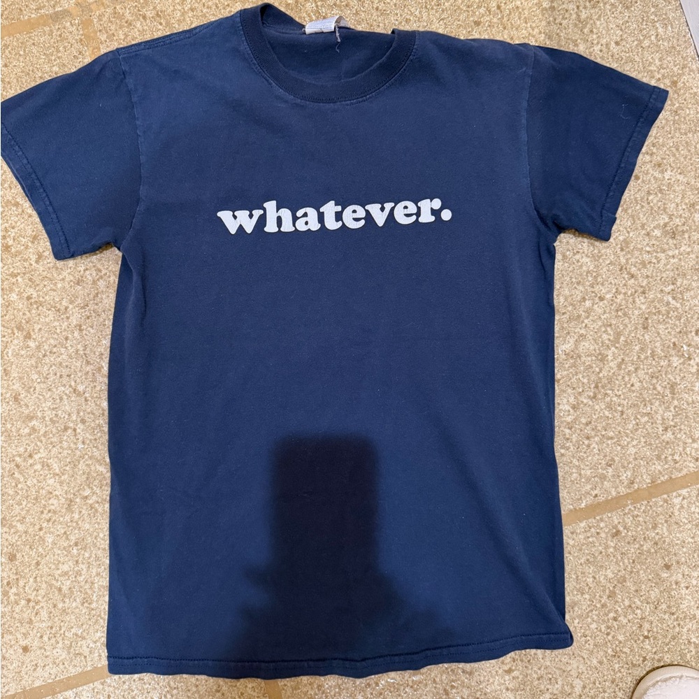 Kids Navy 'whatever.' Graphic Tee